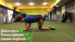 Piernas y glúteos en casa Ejercicios con banda elástica how to grow your bootie Elastic band 🍑 [upl. by Rozele]