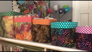 Beginner Bucket Basket Boxed Bag Tutorial [upl. by Oigaib]