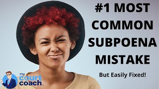 Avoid this Mistake When Issuing a Subpoena for Records Use the Consumer Notice Form SUBP025 [upl. by Pris619]