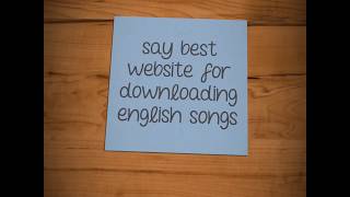 The best website for downloading english songs [upl. by Nawor123]