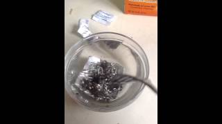 How to clean a tarnished italian silver chain [upl. by Notsirk]