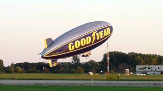 Good Year Blimp Taking off at the Grosse Ile Mi Airport [upl. by Namreg]