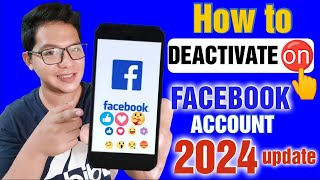 How to DEACTIVATE Facebook account 2024 part2  paano mag deactivate NG Facebook account 2024 [upl. by Ymorej]