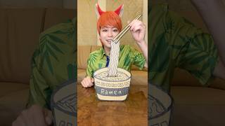 COOL THE RAMEN ON A CARDBOARD BOX！asmr [upl. by Seen]