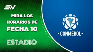 Los horarios de la Fecha 10 por Eliminatorias Sudamericanas  Estadio  Ecuavisa [upl. by Clayborne]