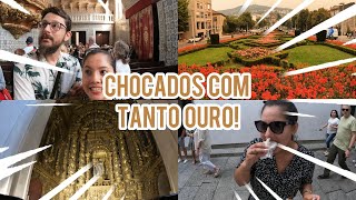 NUNCA VI TANTO OURO ASSIM Visitando Coimbra e Guimarães Chocados com tanto ouro nas igrejas [upl. by Marella]