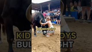 Asian dad trains kid to fight bull [upl. by Oderfla]