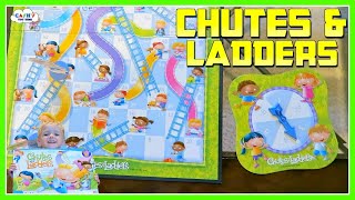 CHUTES amp LADDERS Classic Board Game Review For Kids [upl. by Liesa]