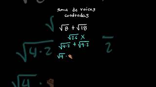 Suma de raíces cuadradas algebra [upl. by Tatianna]