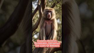 The lives of baboons Complex societies remarkable intelligenceshorts shortvideo animals facts [upl. by Longawa]