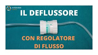 IL DEFLUSSORE CON REGOLATORE DI FLUSSO  INFERMIERISTICA IN 2 MINUTI  INFERMIERI online [upl. by Licht171]