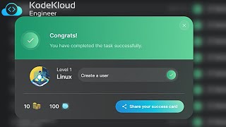 Create a user  Linux  Level 1 task  KodeKloud Engineer [upl. by Helbonia]