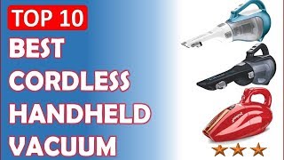 10 Best Cordless Handheld Vacuum Cleaner Reviews 20172018 [upl. by Nara]