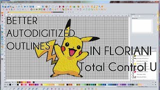 Floriani Total Control U  Beginners Trick for Autodigitizing Outlines [upl. by Lavern11]