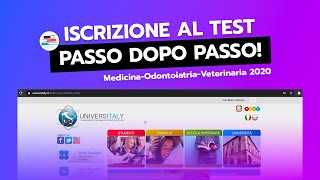 Universitaly  Come iscriversi al TEST DI MEDICINA 2020 [upl. by Franciska]