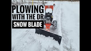 Plowing Review with DR Snow and Grader Blade and Pro XL30 Brush Mower [upl. by Eras851]