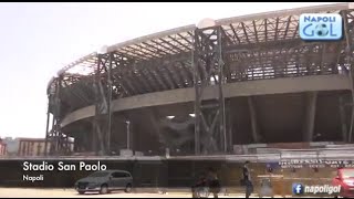 Stadio San Paolo Napoli  il degrado mostrato in 40 secondi [upl. by Chanda]