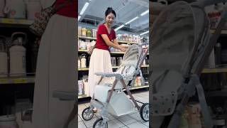 Part 298 Twoway pushBaby stroller 2024 hotselling milkshake white colorThe baby stroller [upl. by Eyllom]