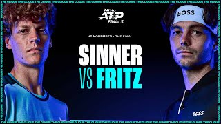 JANNIK SINNER VS TAYLOR FRITZ 20  Nitto ATP Finals 2024  Live Event Reaction [upl. by Leahcimaj]