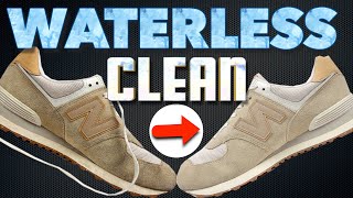 Are You Cleaning Suede Right How to Clean Suede Leather Sneakers Without WATER New Balance DIY Easy [upl. by Werdna]