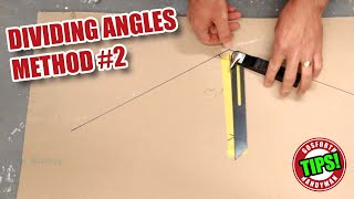 Dividing angles  the parallel board method  Woodworking Tips [upl. by Nidnarb]