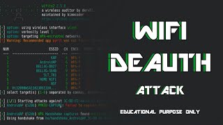 WiFi Deauth Attack  Wifite  Explain in Sinhala [upl. by Sevik576]