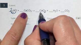 HCl  CaCO3 → CaCl2  H2O  CO2 [upl. by Schober]