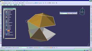 Icosaedro con catia V5centro poliedroavi [upl. by Yelsnia]