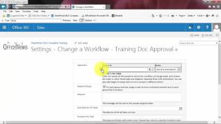 39  Creating a SharePoint Workflow [upl. by Tertius806]