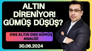 ALTIN DESTEKTE GÜMÜŞ DÜŞÜŞ ONS ALTIN ONS GÜMÜŞ YORUM altın yorumları gümüş yorumları [upl. by Gnouh]