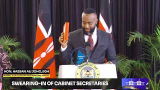 HON HASSAN JOHO takes oath of office as the Cabinet Secretary for Mining and Blue Economy [upl. by Pardoes]