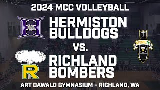 2024 MCC Volleyball  Hermiston Bulldogs vs Richland Bombers [upl. by Rehprotsirhc]