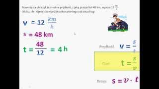 Droga prędkość czas  zadanie tekstowe  czas [upl. by Attenauq]