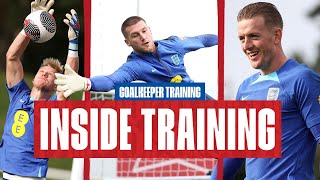 This Is How England Goalkeepers Train For A Match  Inside Training  Goalkeepers [upl. by Animas754]