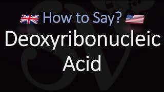 DNA FULL NAME  How to Pronounce Deoxyribonucleic Acid What does DNA stand for [upl. by Alaekim]