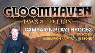 Gloomhaven  Jaws Of The Lion  Ep 3  Scenario 4  A Ritual in Stone [upl. by Ahsenor]