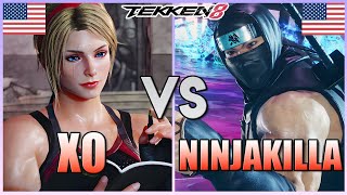 Tekken 8 ▰ XO Lidia Vs Ninjakilla Rank 2 Law ▰ Player Matches [upl. by Ibbob]