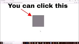 How to make a clickable div in HTML and CSS [upl. by Eissen787]