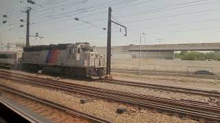 NJ Transit Atlantic City Line train entering Philly 30th Street Station July 16 2024 [upl. by Yxel]