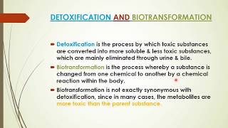 Detoxification of Xenobiotics  Biotransformation By Dr Vasant  Part 1 [upl. by Srini789]