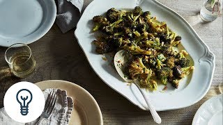 Ina Gartens ParmesanRoasted Broccoli  Genius Recipes [upl. by Dulcie]