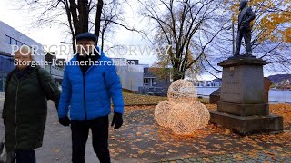 PORSGRUNN NORWAY Virtual Walking Tour🇧🇻 Walking From StorgataKammerherreløkka 4K60ftp [upl. by Emmy]