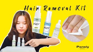 How to use PANSLY Hair Inhibitor Spray removal cream spray [upl. by Territus]