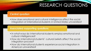 A Qualitative Phenomenological Study of Emotional and Cultural Intelligence of International Student [upl. by Yr]