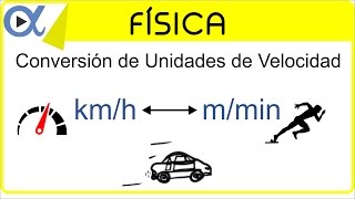 CONVERSIÓN DE UNIDADES DE VELOCIDAD kmh a mmin y mmin a kmh [upl. by Spencer]