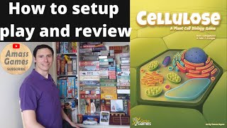 Cellulose how to setup play and review educational boardgame science tabletop AmassGames nature [upl. by Gnidleif725]