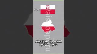 Evolution of Poland🇵🇱 Pt1 meme edit country flags map ww2 history shorts poland polska [upl. by Tegdirb]