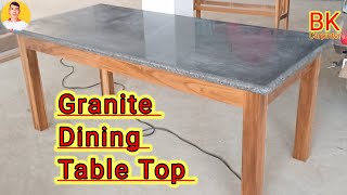 Granite Dining Table top Satting Granite Top Table Diy Dining Table Granite top bkcarpenter [upl. by Heida]