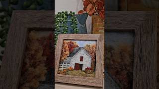 A Cozy Needle Felting Tutorial Rustic Fall Barn  Needle Felting for Beginners [upl. by Enytsuj]