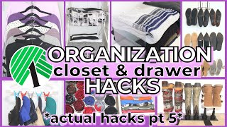 NEW Dollar Tree CLOSET Organization Hacks [upl. by Hasseman]